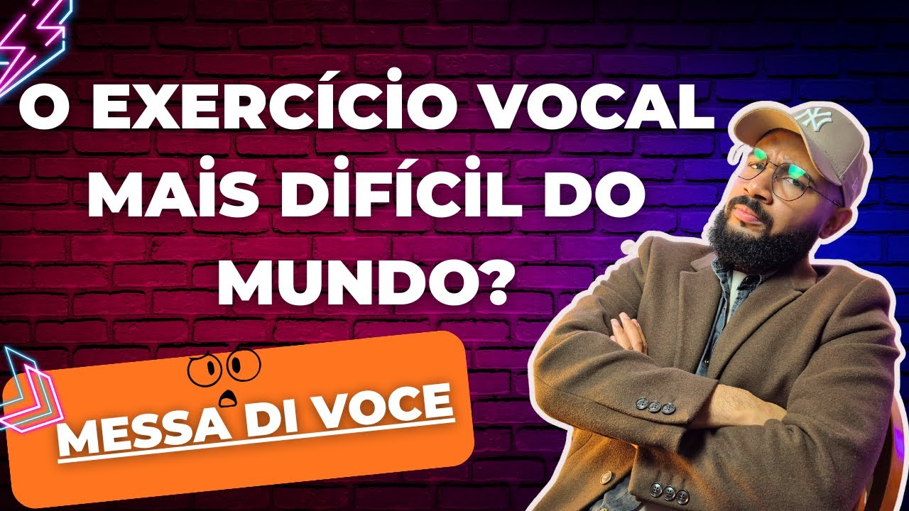 MELHORE SUA VOZ - APRENDA o exercicio vocal MAIS DIFICIL DO MUNDO! Messa di Voce