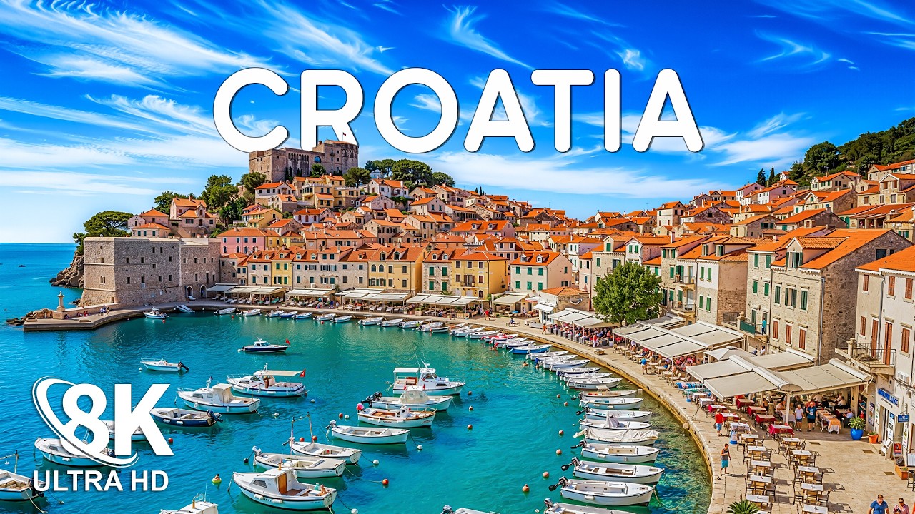 Croatia 8K Ultra HD – From Historic Stone Towns to Crystal-Clear Waters and Island Paradise