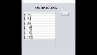 How To Create Multiplication Table In Java Using NetBeans