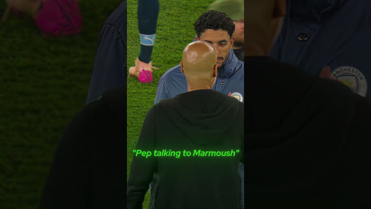 Pep Guardiola Reactions To Omar Marmoush S Goal Premierleague Manchestercity Football