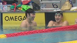 萩野 渡辺らが顔そろえる  競泳有力選手が強化合宿