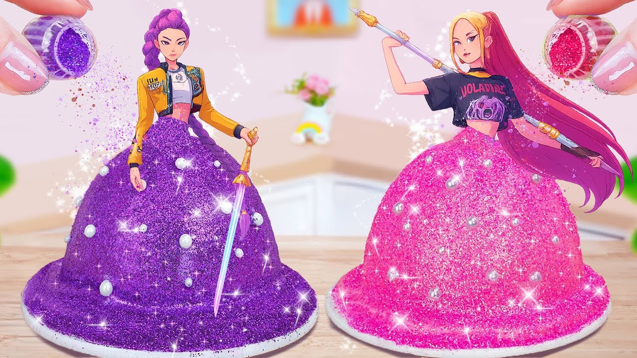 So Pretty Rumi & Mira Pull Me Up Cake 🌟👑 Best Of Mini Princess Cake Decorating Ideas 🍭 Yummy Cake