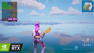 RTX 3060 + Ryzen 7 5700x Fortnite Season 5 | Performance Mode 1080p | 240 FPS cap test