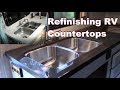 How to Refinish RV Counter Tops - Multicolor Paint with Ultra Gloss Epoxy