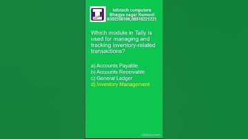 4 Tally Quiz  Infotech Computers Bhagyanagar Kurnool 6302358106, 08518221221 #CodeQuiz#ShortsQuiz