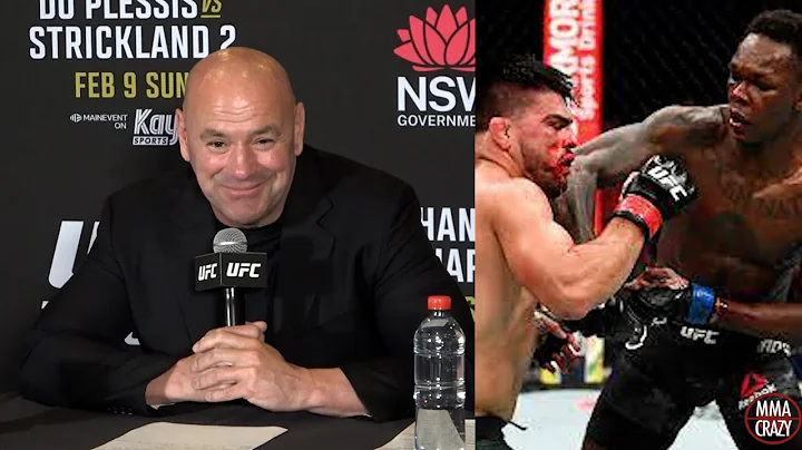Dana White reacts to Israel Adesanya vs. Kelvin Gastelum inducted into the Hall of Fame