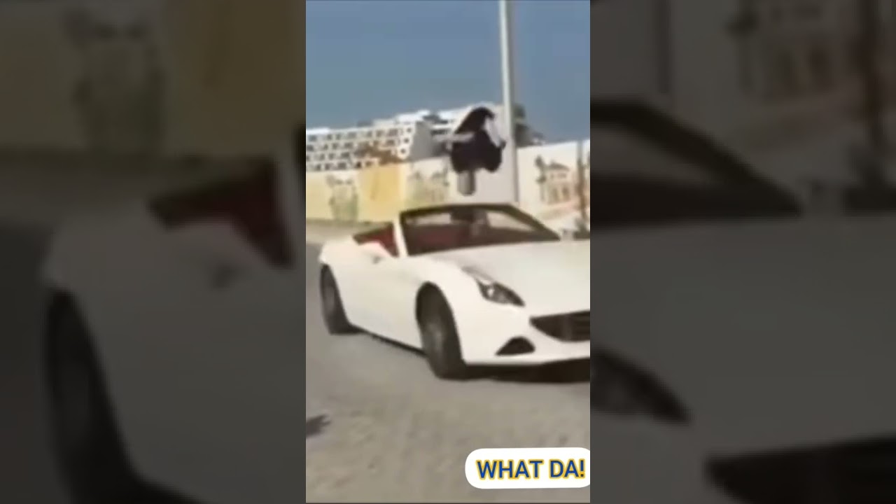 GUY FLIPS OVER CAR! 
