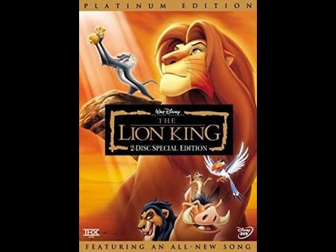 Opening to The Lion King Platinum Edition DVD (2003, Both Discs)