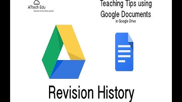 Teaching Tips using Google Documents - Revision History in Google Documents in Google Drive