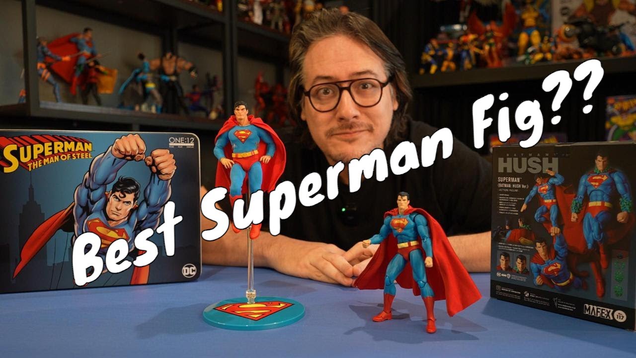 Mafex vs Mezco Superman