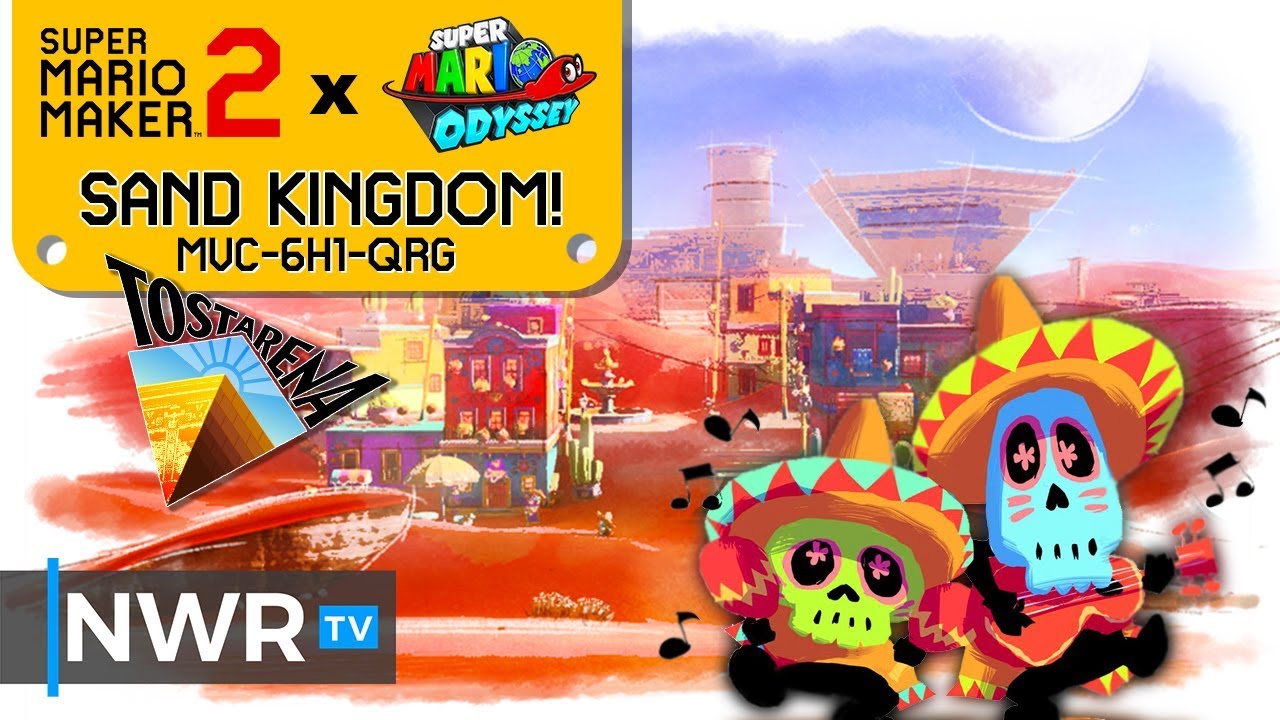 tostarena moon 8 Sand Kingdom in Super Mario Maker 2!!