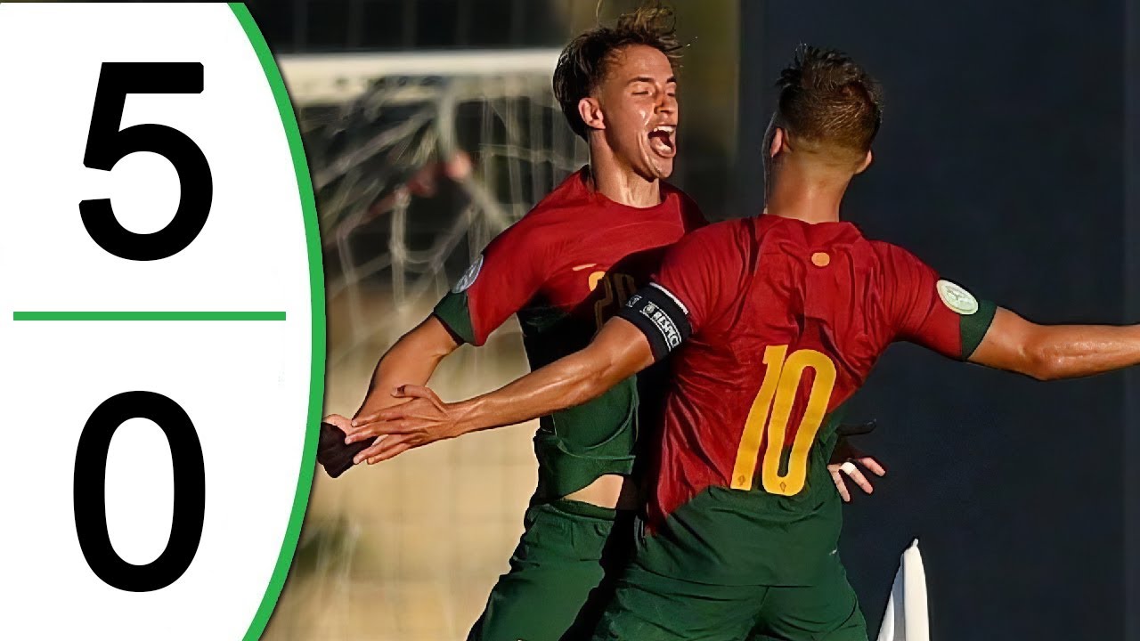 Portugal vs Norway 5-0 Extended Highlights & Goals - U-19 Semi Final 2023