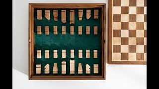 Making a chess board with a storage box