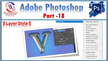 Photoshop Layer Menu II Tutorial in Hindi Part 18