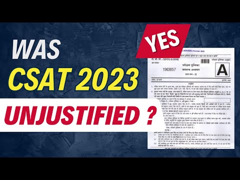 Was UPSC CSAT 2023 Paper Unjustified ? Way Forward by Aayush Sir