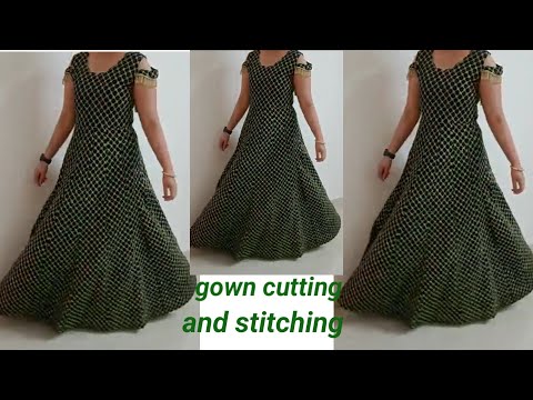 Ballgown ki kali ki cutting / بال گاون کی کلی کی کٹنگ / dressgirl ballgown  - YouTube