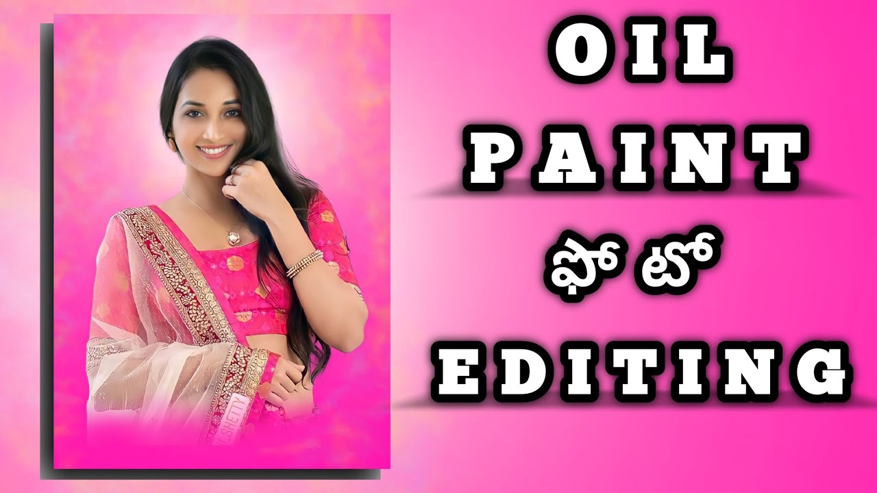 oil paint photo editing in mobileOil painting photo editing video in