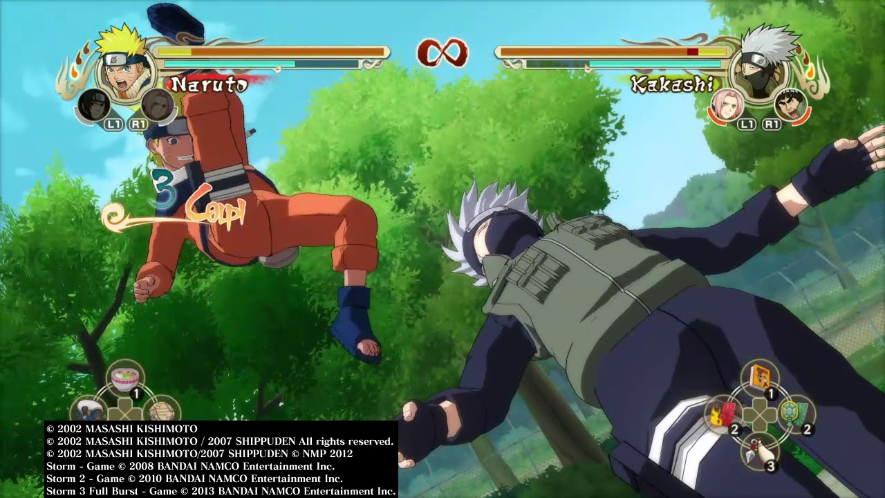 STORM 1 Kid Naruto moveset