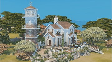 3 Generations Lighthouse Cottage 🌊 | The Sims 4 | Stop Motion Build | No CC