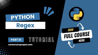 Python Regex Tutorial | Regular Expressions in Python | Python Full Course for Beginners Part 31 Par