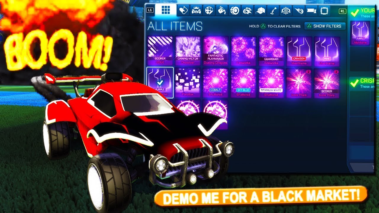 I changed my name to "DEMO ME FOR A BLACK MARKET" in