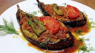 Kızartmadan Kıymalı Karnıyarık Tarifi Eggplant Dısh Recipe