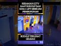 Rekaman cctv saat Rudolf dan Icha 1 lift sebelum pembunuhan #shorts #rudolf