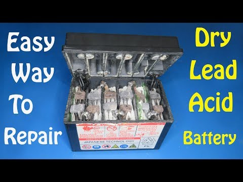 Easy way  to repair 12v lead acid battery step by step , Awesome project that can help you