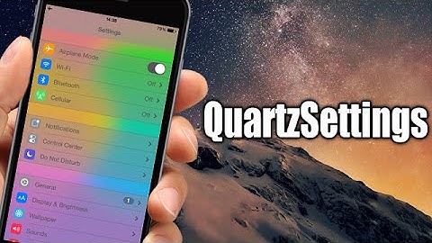 QuartzSettings - iOS 8 Jailbreak Cydia Tweak
