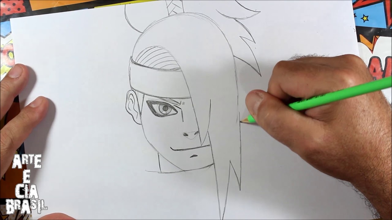 Naruto como desenhar o deidara