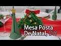 MESA POSTA DE NATAL INCRIVELMENTE BONITA E ORIGINAL