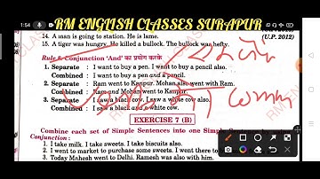 Making simple sentence by using Adjective & And Class 12 from excellent book by Ramesh Sir