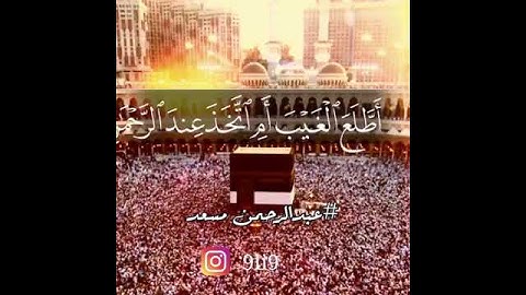 عبد الرحمن مسعد حالات واتس اب انستغرام دينية مؤثر جداً سورة مريم (ويزيد الله الذين اهتدوا هدى)