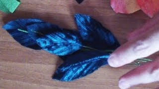 Как делать листья из бархата для цветов из бархата Как делать листья из бархата для цветов из бархата
