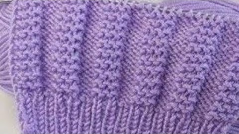 Super easy Only 2 Rows repeat knitting pattern for all knitting projects.