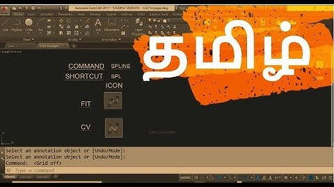 Spline with all internal settings | Tamil Voice | Cad Voyager | AutoCAD