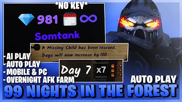 99 Nights In The Forest Script *NO KEY* - Auto Play, Auto Farm, Auto Diamonds, Godmode & More! 🌲👾