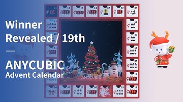 Anycubic Advent Calendar was opened to reveal something