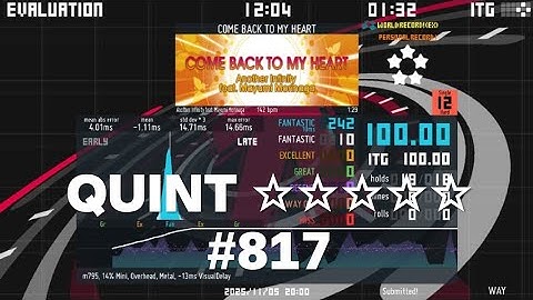 WAY - Come Back To My Heart (DDR X3) QUINT ☆☆☆☆☆ #817 (100.00 EX)