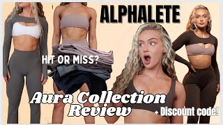 ALPHALETE AURA COLLECTION In depth Review Tryon haul | Fall activewear athleisure, pilates princess