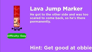 HOW TO GET LAVA JUMP MARKER (FIND THE MARKERS)