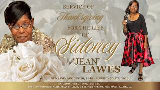 Thanksgiving Service for the life of Dea. Sidoney 'Jean' Lawes  |  June 27, 2026