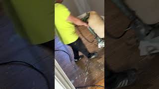 Sanding off paint from hardwood floors #carpet #removed #floors #refinishing #tips #home #bedroom