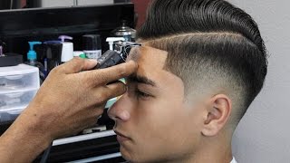 BARBER TUTORIAL: COMBOVER | HALF INCH OFF THE TOP | LOW FADE | SHEAR WORK