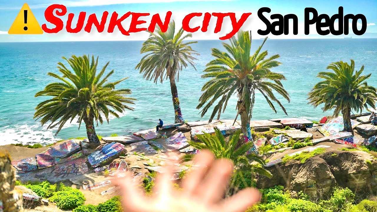 Exploring Sunken City in San Pedro Los Angeles California! Husqvarna Svartpilen 401! 4K