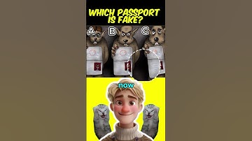 Which Passport Is Fake🤔? #riddles#quiz #riddle #riddlechallenge #quizzes #memes #funny #meme