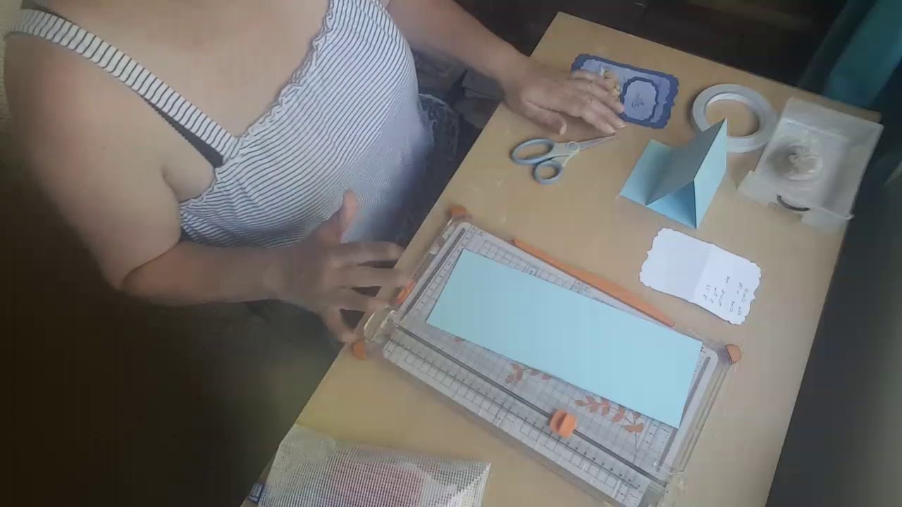 How to make a simple easel card UK - YouTube