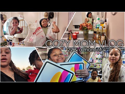 Christmas Shopping & a Cozy Bathroom Reset | Cozy Mom Vlog 🫧