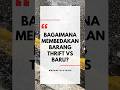 Kamu bingung bertanya: ini baru atau thrift?
