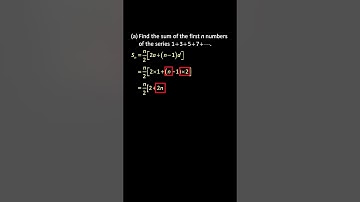 💯 Sum of First 50 Odd Numbers by Arithmetic Series Formula